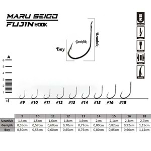 Fujin Maru Seigo Deliksiz Çapraz Olta Kancası - 12