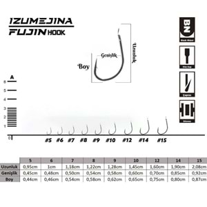 Fujin Izumejina Deliksiz Çapraz Olta Kancası