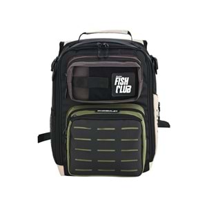 Fujin ProAji Back Pack Green Beige Balıkçı Sırt Çantası