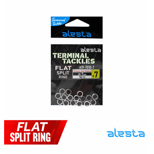Alesta Split Halka Düz Kesim Nikel - 7 MM