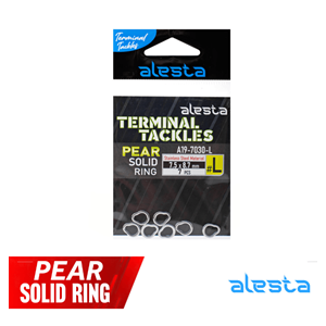 Alesta Solid Armut Halka Nikel - L