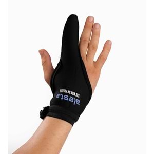 Alesta Atış Eldiveni Neoprene Deri Siyah - S