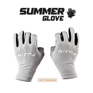 Fujin Pro Angler S24 Summer Gloves Grey