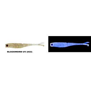 Daiwa Bait Junkie 7.5cm Flick Silikon Yem - BLOODWORM UV