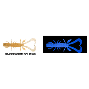 Daiwa Bait Junkie Risky Critter 7.62 Cm Silikon Yem (6 Adet) - BLOODWORM UV