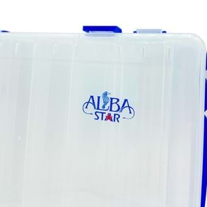 Albastar Çift Taraflı Sahte Balık Kutusu 14 Bölmeli 27cm x 17cm x 4cm