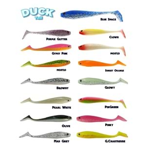 Fujin Duck Tail 9cm Silikon Balık (3Adet)