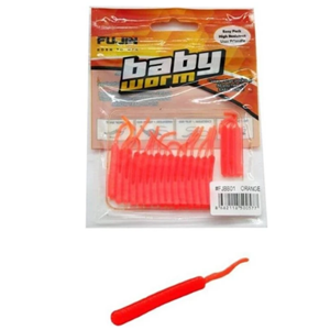 Fujin Baby Worm 5,2cm Floating LRF Silikonu - ORANGE