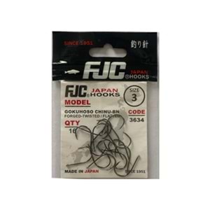 FJC 3634 Gokuhoso Chinu black Nikel 14P