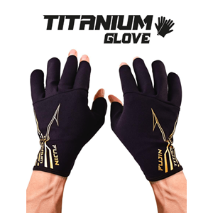 Fujin Pro Angler S24 Titanium Gloves Black Gold