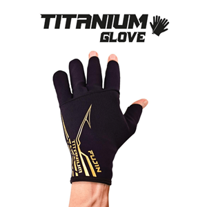 Fujin Pro Angler S24 Titanium Gloves Black Gold