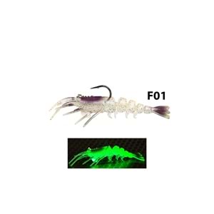 Fujin Shrimper 75mm 8.5gr Silikon Karides - F01 JELLY
