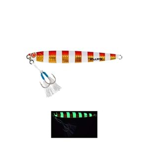 Fujin Valhalla Darksea 80gr Metal Jig Yem - MT09 GOLD ZEBRA GLOW