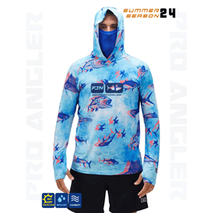 Fujin Pro Angler S24 Buff&Hoodie Echo Fish - M