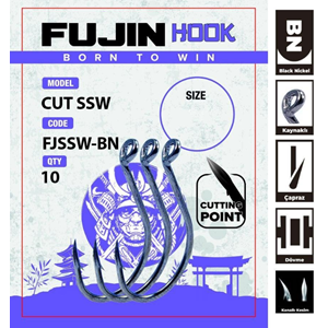 Fujin Cut SSW Delikli Kaynaklı Çapraz Octopus Kancası - 5/0