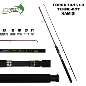 Eurofish Forsa 2 Parçalı Tekne/Bot Kamışı 180 cm