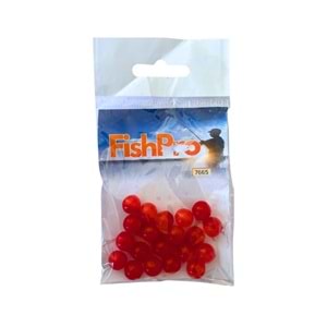 FishPro Boncuk 20 Li - KIRMIZI 10MM