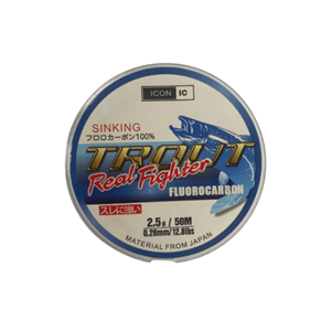 ICON-IC Trout 50mt Fluorocarbon Misina - 0.45 MM