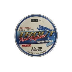ICON-IC Trout 50mt Fluorocarbon Misina