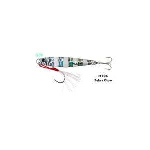 Fujin Jig-X 40gr Shore Jigging Jig Yem - MT04 ZEBRA GLOW