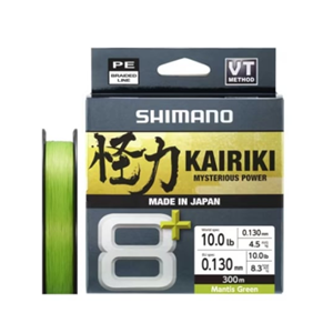 Shimano Kairiki 8+ 300m Mantis Green Misina - 0.16MM