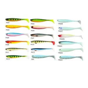 Lucky John Basara 3D Soft Swim 2.5'' (6.35 cm) 8P Silikon Yem