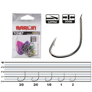 Marlin 1047 Kaizu-T HC Nickel İğne - 2/0