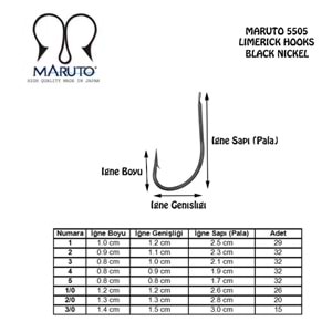 Maruto 5505 Bronz Olta İğnesi