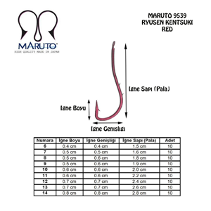 Maruto 9539 Red Olta İğnesi - 8