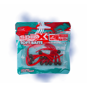 Spiinx Mice Tail 8cm 12p Silikon Yem - EARTH RED