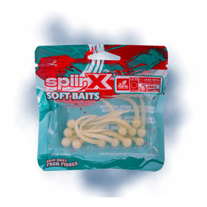 Spiinx Mice Tail 8cm 12p Silikon Yem - GLOW PEARL WHITE