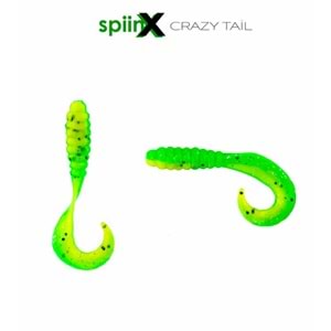 Spiinx Crazy Tail Kuyruk 7.5CM 10P Silikon Yem - GREEN DRAGON