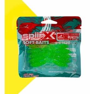 Spiinx Crazy Tail Kuyruk 7.5CM 10P Silikon Yem - LIGHT GREEN