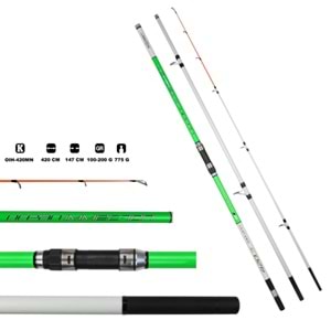 Sunset Ocean Immersion Hybrid 420 MN Surf Kamışı 100-200 g