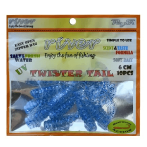 River Twister Tail 6 cm 10pcs Silikon Yem - 9