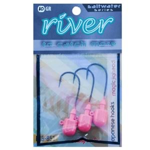 RIVER MAGIC JIG HEAD PINKGLOW 3P