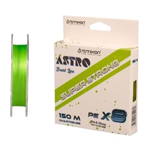 Remixon Astro PE 8X 150m Chartreuse İp Misina - 0.16MM