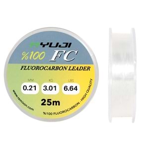 Ryuji Fluoro Carbon Leader 25m Misina - 0.29MM