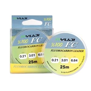 Ryuji Fluoro Carbon Leader 25m Misina - 0.44MM