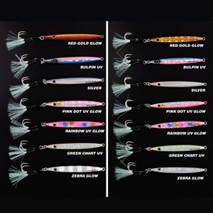 Ryuji Slim Jet 8cm 20 gr Jig Yem - GREEN CHART UV
