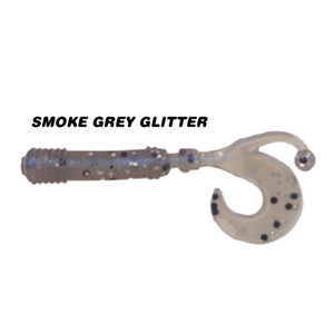Ryuji Baby Curtail 4.3CM Kokulu Silikon Yem - SMOKEY GREY GLITTER