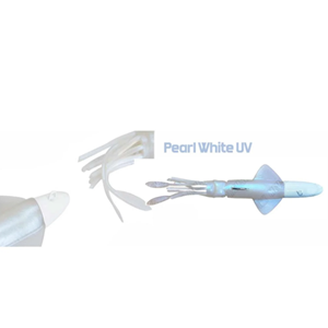Ryuji Calamari 20 Cm 200 Gr Silikon Yem - PEARL WHITE UV