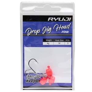 Ryuji Drop Jighead Pink Uv İğne (3 Adet)
