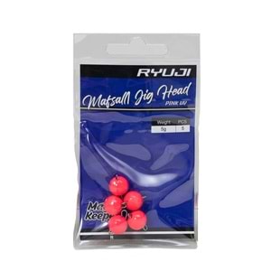 Ryuji Mafsallı Jighead Pink Uv (5 Adet) - 3GR-5