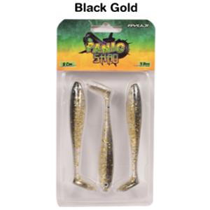 Ryuji Panic Shad 9cm 5.5gr Silikon Yem 3pcs - BLACK GOLD