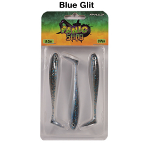 Ryuji Panic Shad 9cm 5.5gr Silikon Yem 3pcs - BLUE GLIT