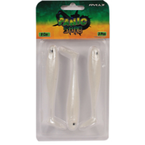 Ryuji Panic Shad 9cm 5.5gr Silikon Yem 3pcs - SILVER WHITE UV