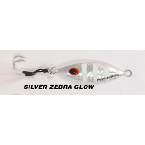 Ryuji Slow King 60gr Jig Yem - SILVER ZEBRA GLOW