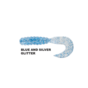 Ryuji Swim Worm 5.5cm Tpr Kokulu Silikon - BLUE AND SILVER GLITTER