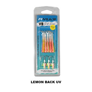 Ryuji V8 8cm 5.5gr Silikon Yem - LEMON BACK UV